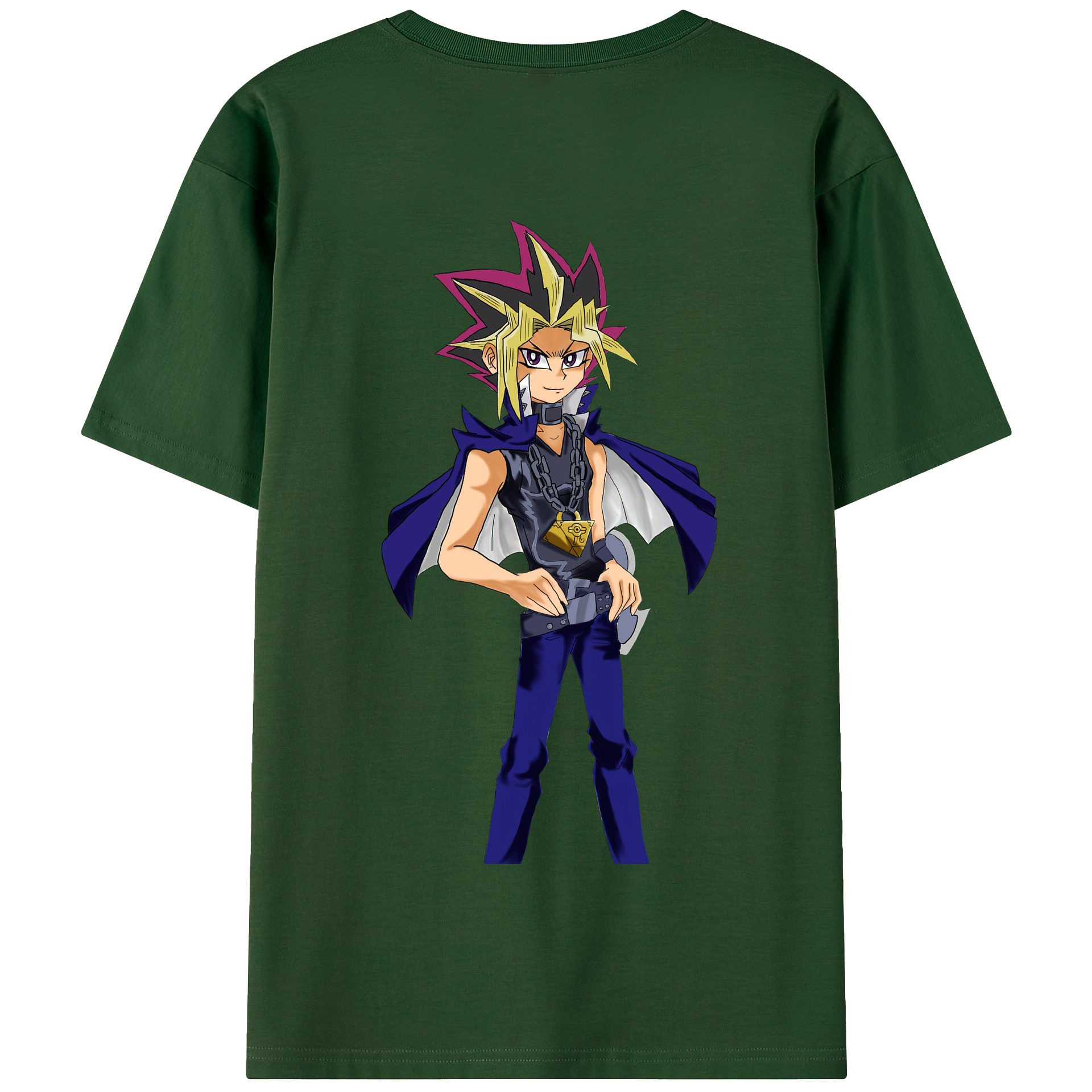 （画像用） 遊☆戯☆王 Yu-Gi-Oh! 綿100％半袖Tシャツ（背面プリント）